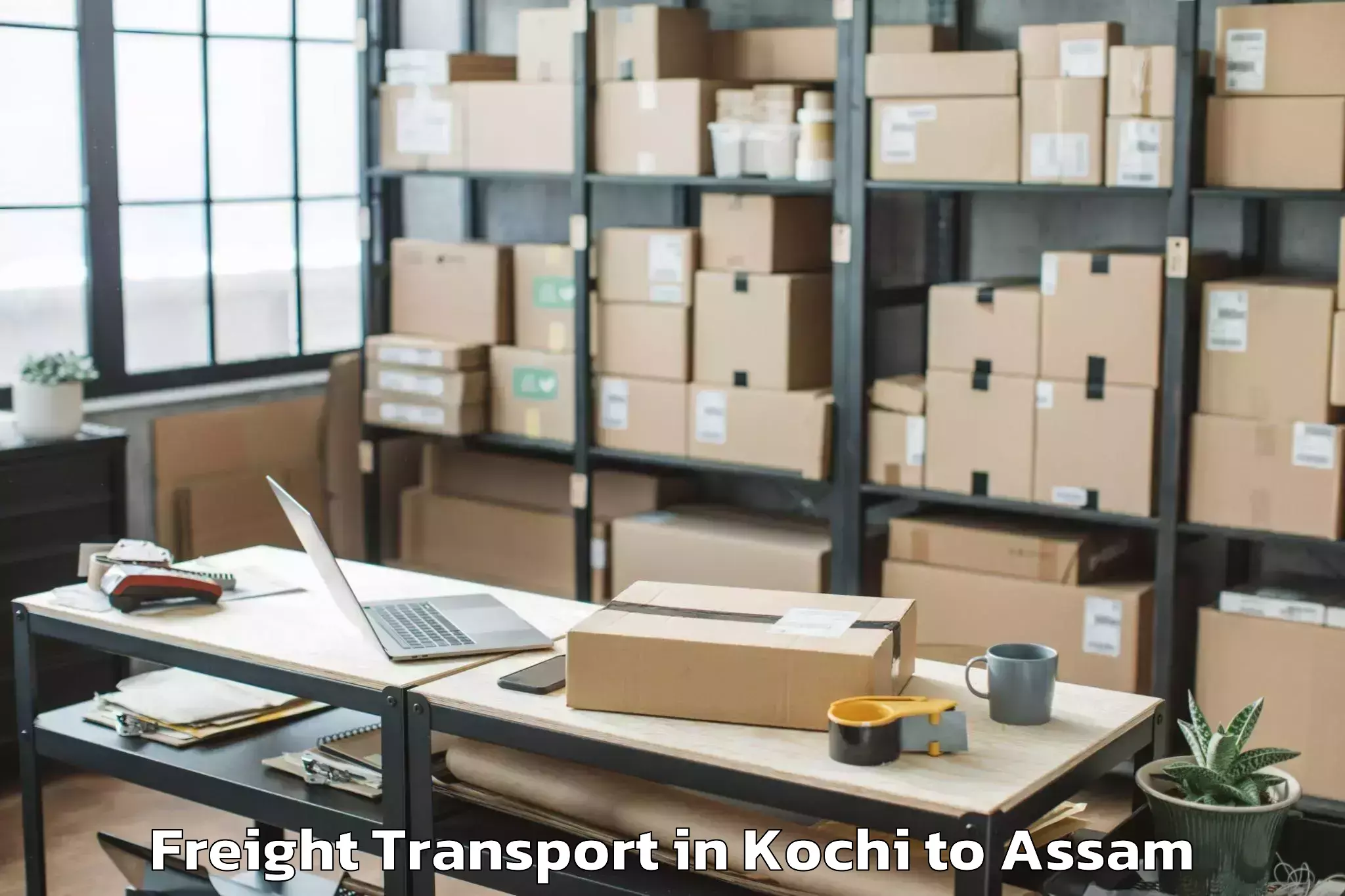 Top Kochi to Sonari Freight Transport Available